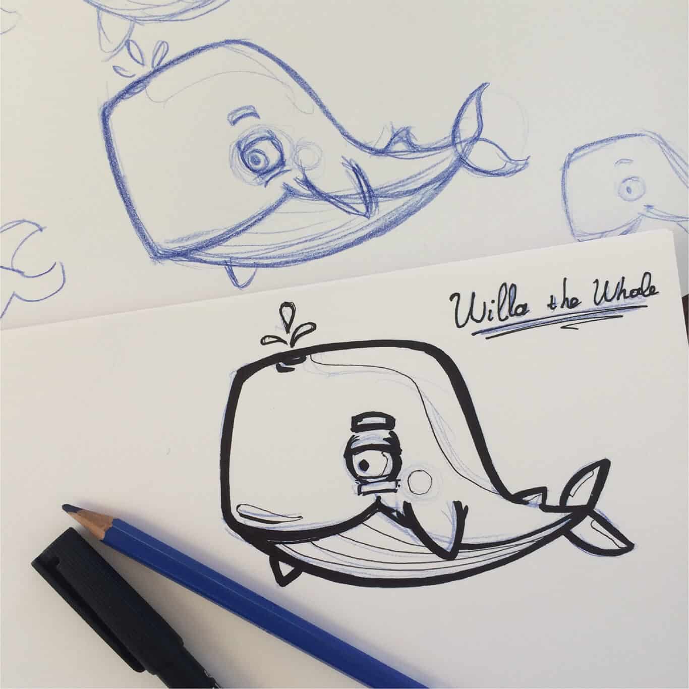 Willa the whale pencil story feature image