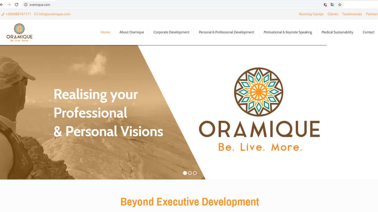 Oramique - Graphic Design - website - image 1