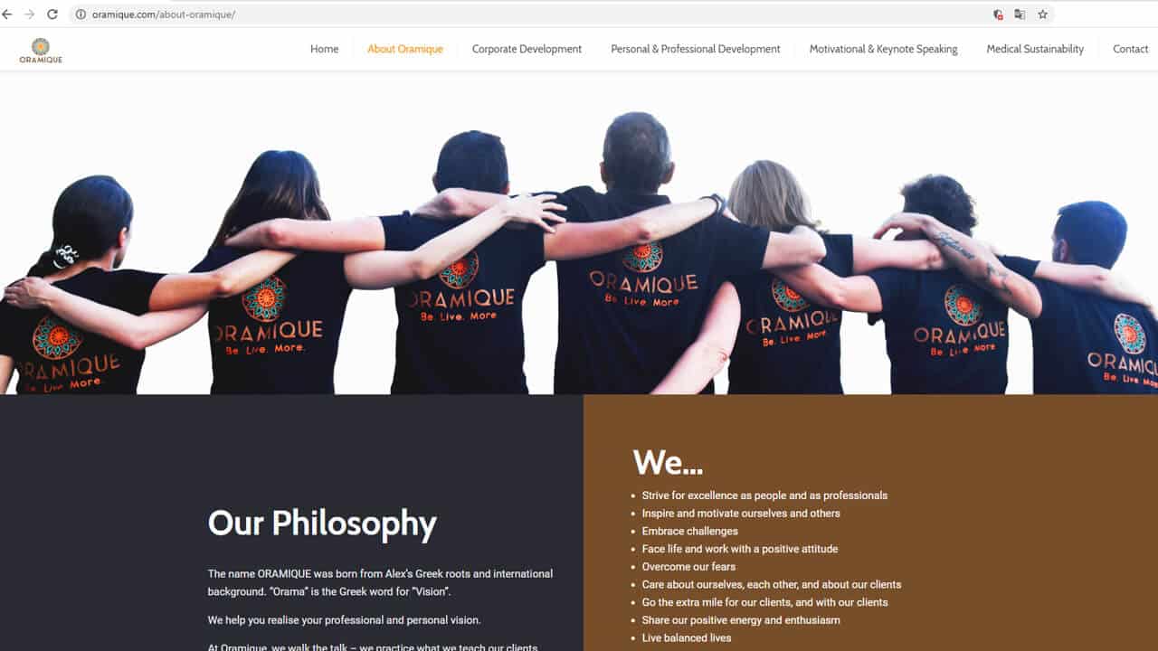 Oramique - Graphic Design - website - image 4